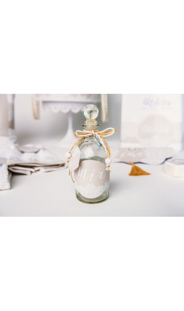 Trusou botez pentru fetite sau baieti, unisex cu bordura dantela alba de bumbac, Tres Chic 14
